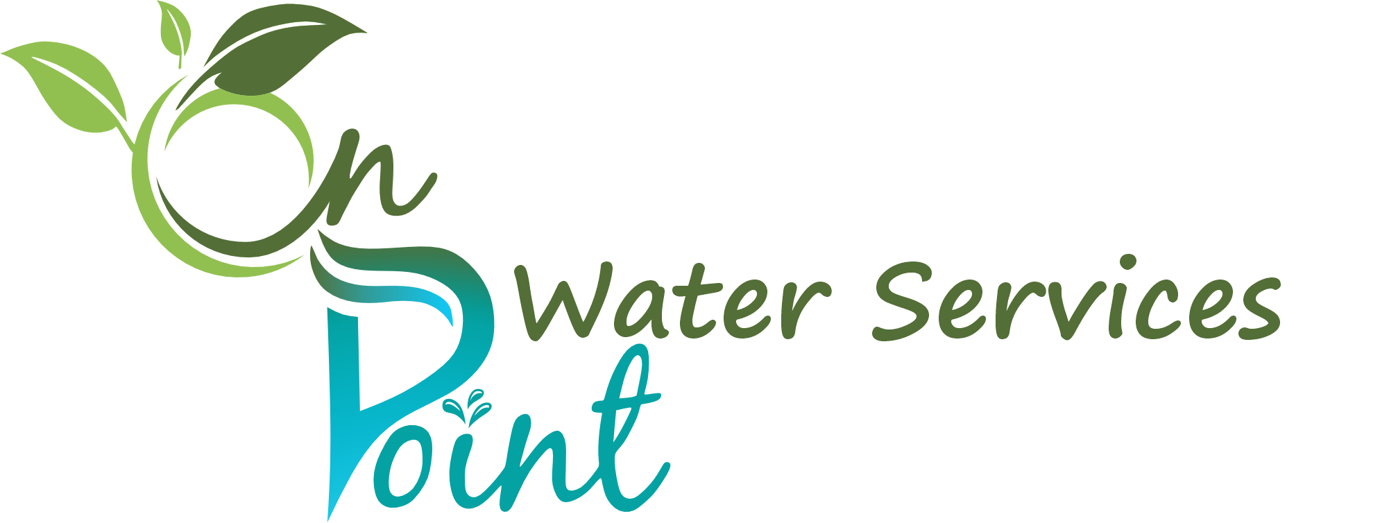 On Point Logo Water Services Transparent